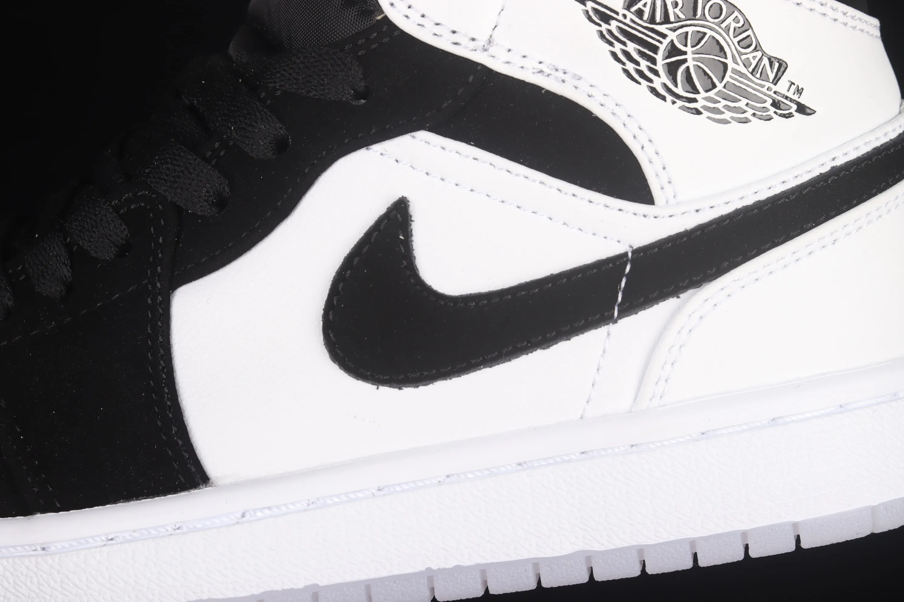 All categories Air Jordan Jordan series basketball shoes Air Jordan 1 Mid Air Jordan 1 Mid "Diamond Shorts" AJ1 Joe 1 Pearlescent White Black Panda DH6933-100